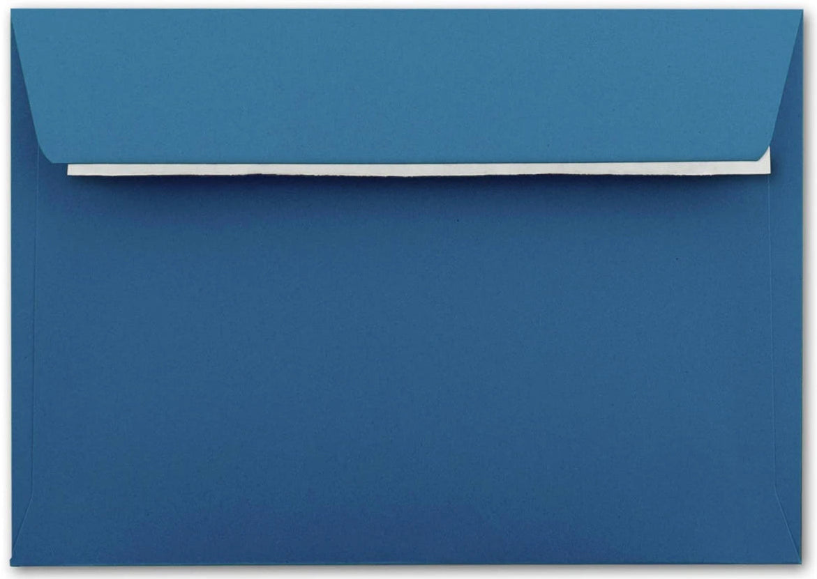 Briefumschläge DIN C6 – Selbstklebende Umschläge Königsblau für DIN A6 Karten